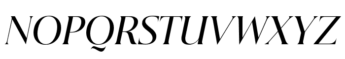 Beautique Display Medium Italic Font UPPERCASE