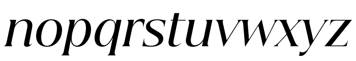 Beautique Display Medium Italic Font LOWERCASE