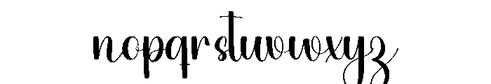 Beauty Autography Font LOWERCASE