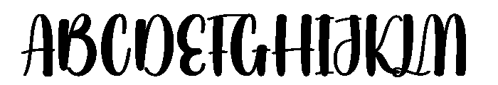 Beauty Beach Font UPPERCASE