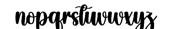 Beauty Beach Font LOWERCASE