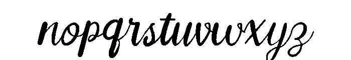 Beauty Garden Font LOWERCASE