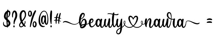 Beauty NauraDemo Font OTHER CHARS