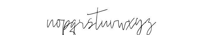 Beauty Signature Font LOWERCASE