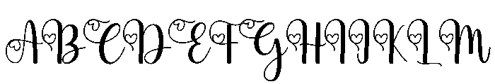 Beauty2 Font UPPERCASE