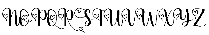 Beauty2 Font UPPERCASE