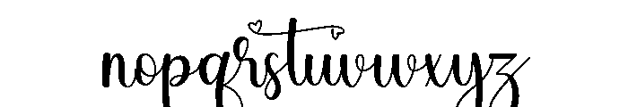 Beauty3 Font LOWERCASE