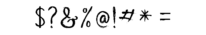 BeautyHeartPersonaluse-Script Font OTHER CHARS
