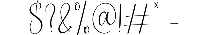Beautyday Font OTHER CHARS