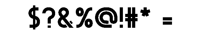 Bebel Bold Font OTHER CHARS