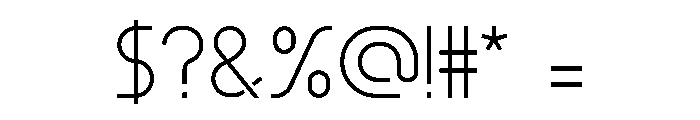 Bebel Light Font OTHER CHARS
