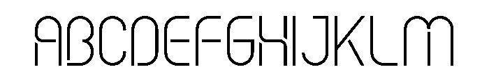 Bebel Light Font UPPERCASE