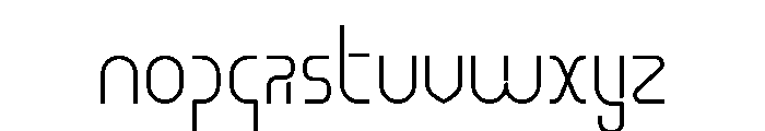 Bebel Light Font LOWERCASE