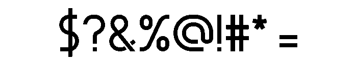 Bebel Regular Font OTHER CHARS