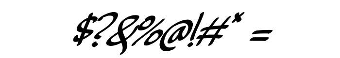 Beckhand Italic Font OTHER CHARS