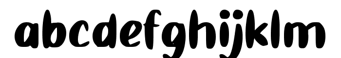 Bed Pillow Font LOWERCASE