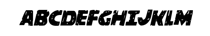 Behemuth Condensed Italic Font UPPERCASE