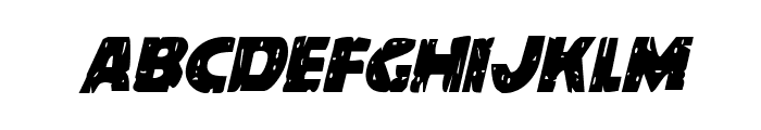 Behemuth Condensed Italic Font LOWERCASE