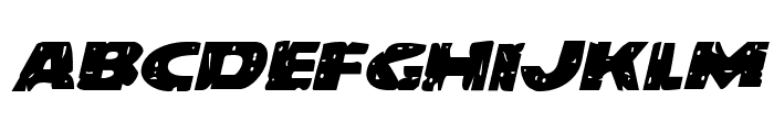 Behemuth Expanded Italic Font LOWERCASE