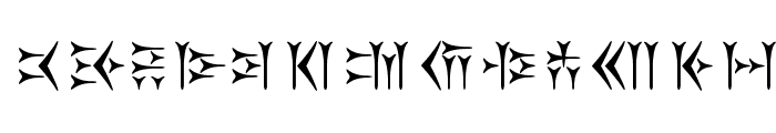 Behistun Font LOWERCASE