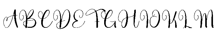 Belgia Calligraphy Font UPPERCASE