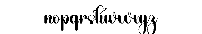 Belgia Calligraphy Font LOWERCASE