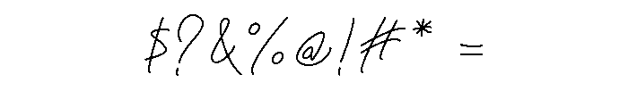 Beligh pen Font OTHER CHARS