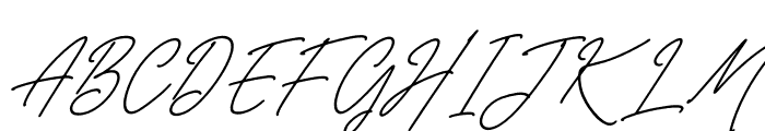 Belistaria Signature Italic Font UPPERCASE
