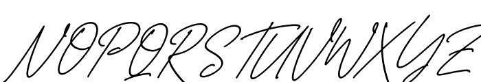 Belistaria Signature Italic Font UPPERCASE