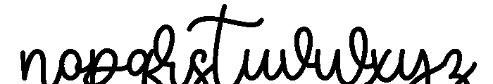 Bella Font LOWERCASE