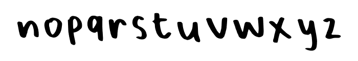 Bellas Handwriting Regular Font LOWERCASE