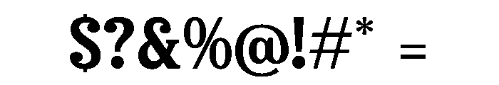 Bellati Nortils DEMO VERSION Font OTHER CHARS