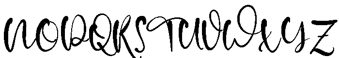Belle Parker Font UPPERCASE