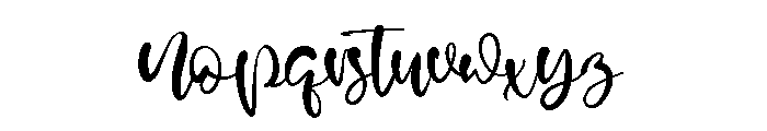 Belle Parker Font LOWERCASE