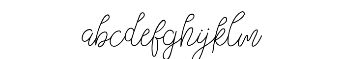 Bellievia Script Font LOWERCASE