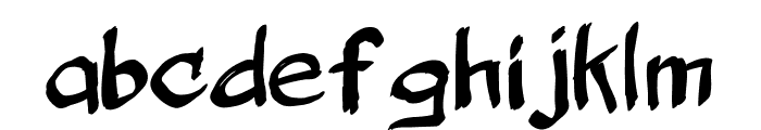 Belligerent Madness Font LOWERCASE