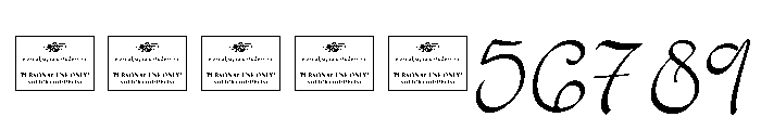 Bellina Free Regular Font OTHER CHARS