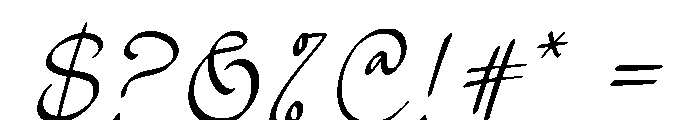 Bellina Free Regular Font OTHER CHARS