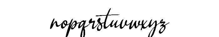 Bellina Free Regular Font LOWERCASE