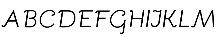 Bellota Italic Font UPPERCASE