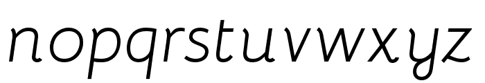 Bellota Italic Font LOWERCASE