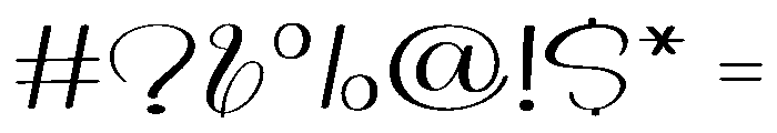 Beloved Wedding Font OTHER CHARS