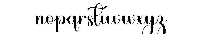 Beloved Wedding Font LOWERCASE