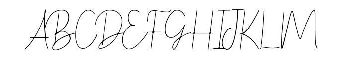 BenedelaSignature Font UPPERCASE