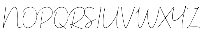 BenedelaSignature Font UPPERCASE