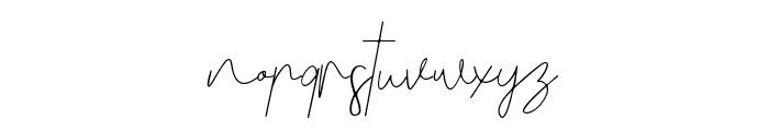 BenedelaSignature Font LOWERCASE