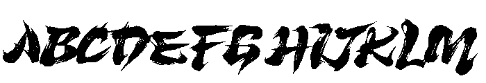 Benitsuki Demo Regular Font UPPERCASE