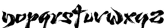 Benitsuki Demo Regular Font LOWERCASE