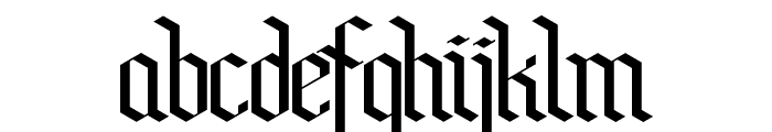 Bensch Gothic Font LOWERCASE