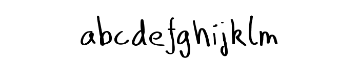Benscript-Regular Font LOWERCASE